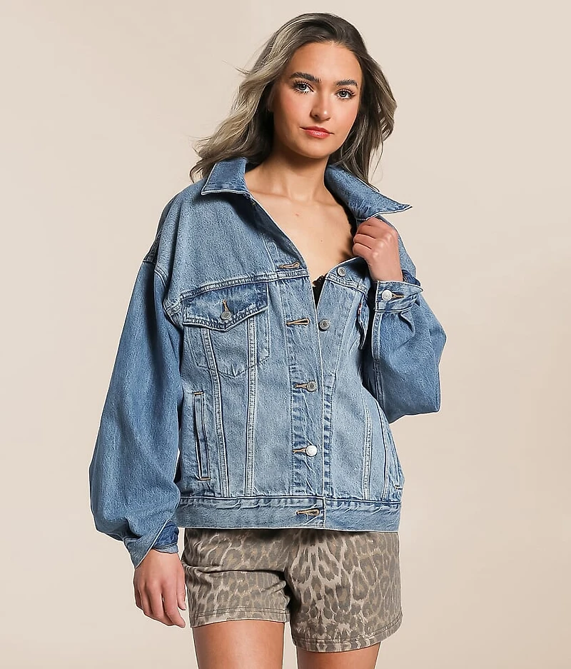 Premium 90s Denim Trucker Jacket