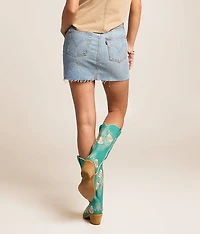 Icon Denim Mini Skirt