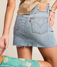 Icon Denim Mini Skirt