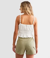 Free Flow Peplum Cropped Tank Top