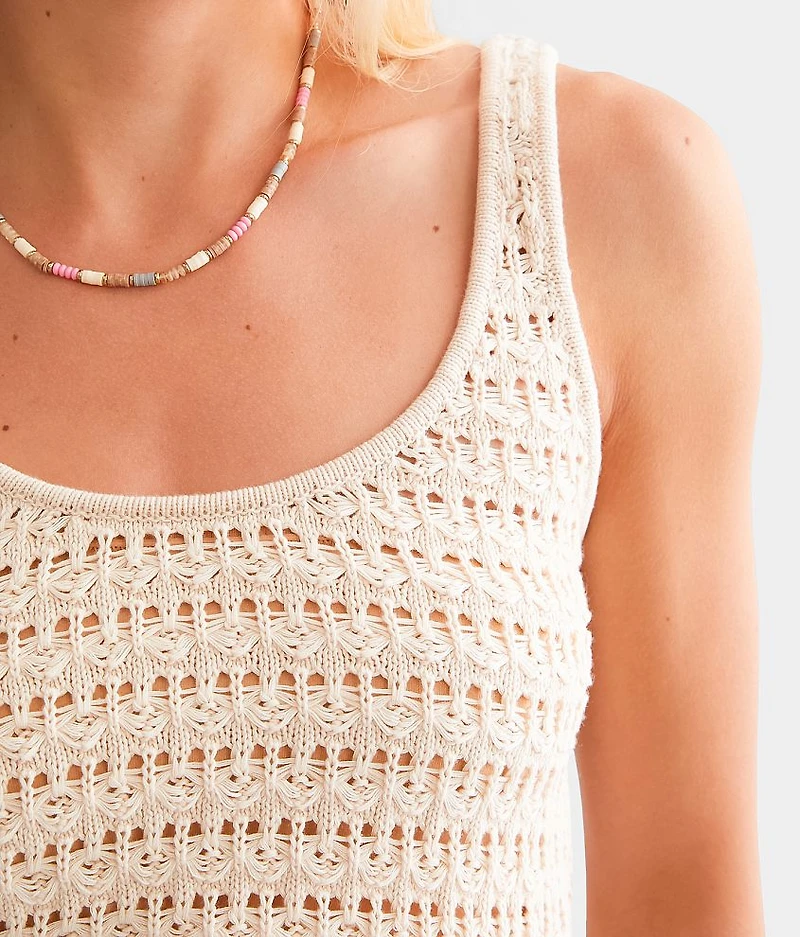 Hot Shot Cropped Sweater Tank Top