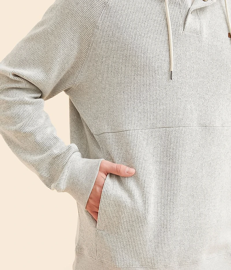 Port Hooded Henley Pullover
