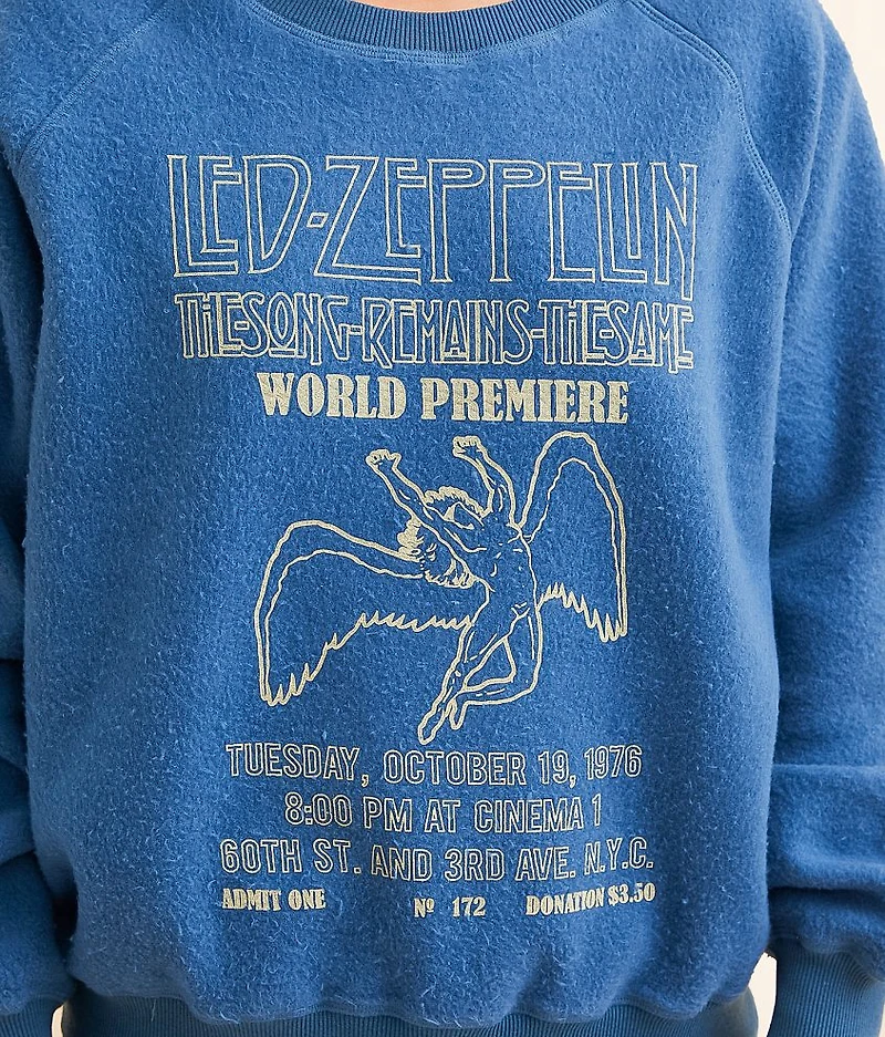 Led Zeppelin Reverse Fleece Band Pullover