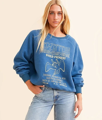 Led Zeppelin Reverse Fleece Band Pullover
