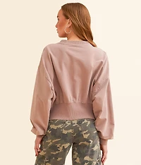The Rolling Stones Band Cropped Pullover