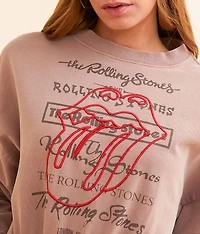 The Rolling Stones Band Cropped Pullover