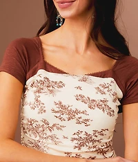 Square Neck Cropped Top