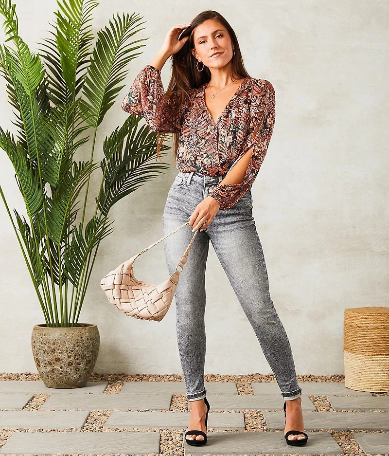 Cropped Surplice Top