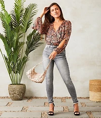 Cropped Surplice Top