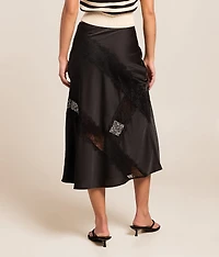 Satin Midi Skirt