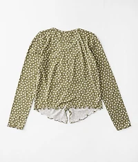 Girls - Floral Ruched Top