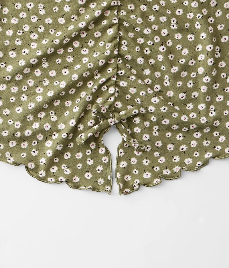 Girls - Floral Ruched Top