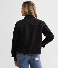 Rhinestone Studded Denim Jacket