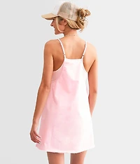 Raw Edge Romper Dress