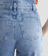 Undone Flare Denim Overalls