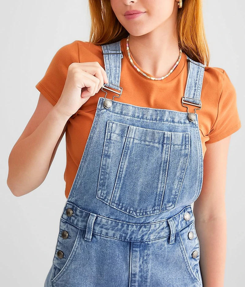Undone Flare Denim Overalls