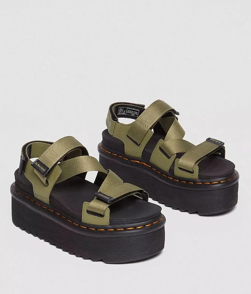 Kimber Athena Leather Flatform Sandal
