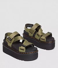 Kimber Athena Leather Flatform Sandal
