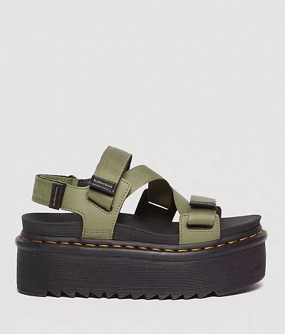 Kimber Athena Leather Flatform Sandal