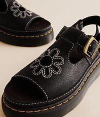 Dunnet Flower Leather Sandal