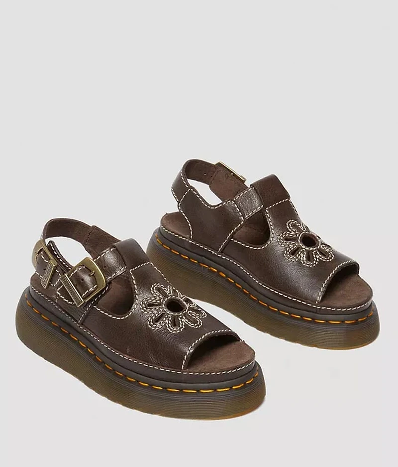 Dunnet Flower Leather Sandal