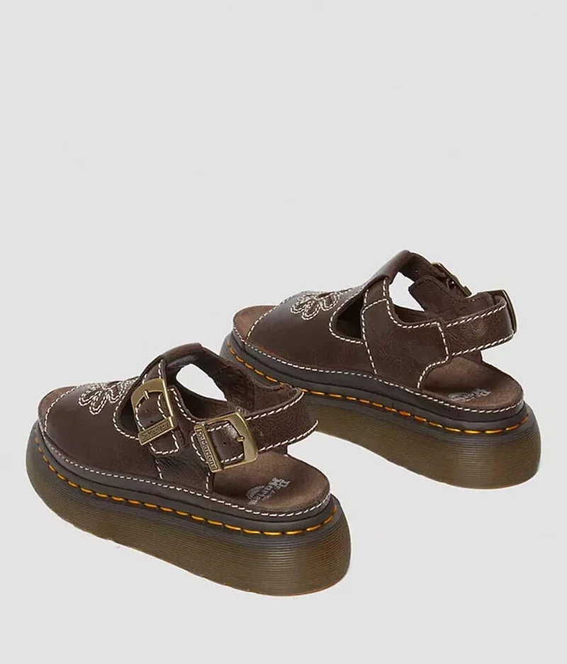 Dunnet Flower Leather Sandal