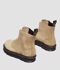 Zebzag Laceless Leather Ankle Boot