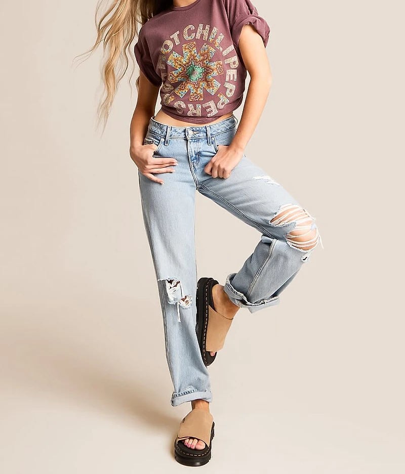 Zebzag Leather Slide