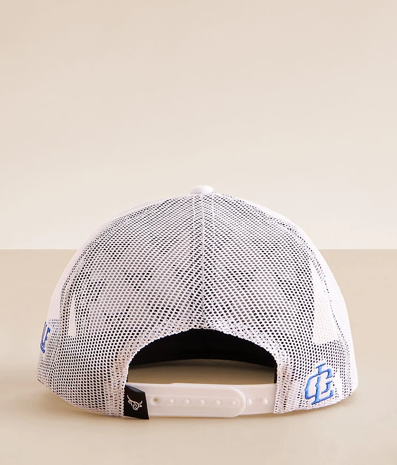 Embroidered Floral Trucker Hat