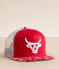 Red Bandana Trucker Hat