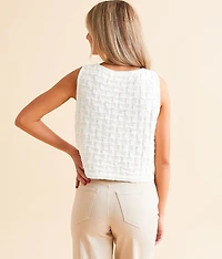 Textured Sweater Vest