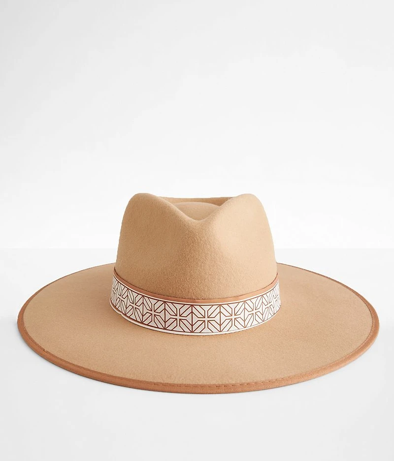 Geo Banded Panama Hat