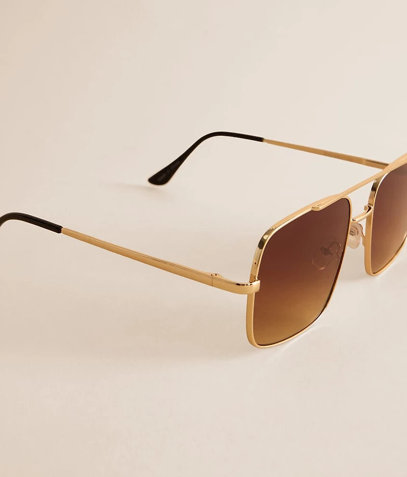Square Aviator Sunglasses