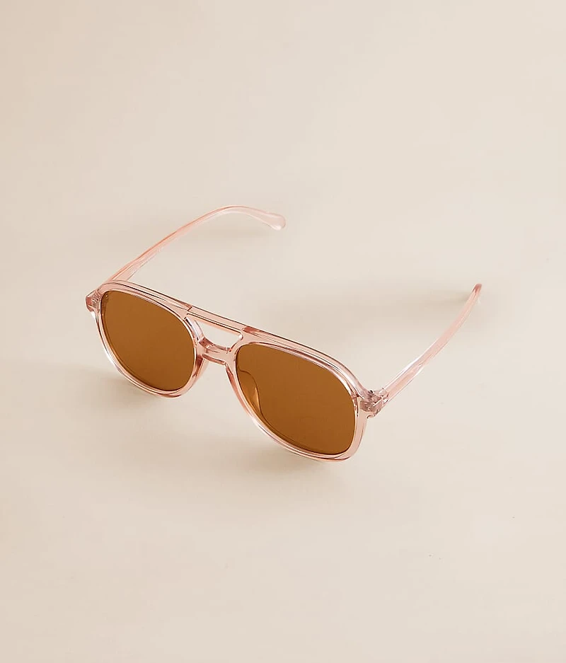 Clear Aviator Sunglasses