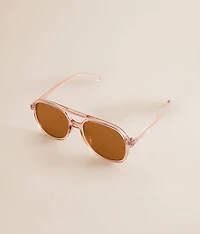 Clear Aviator Sunglasses