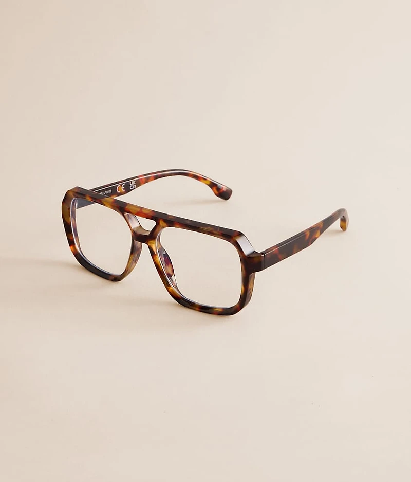 Retro Aviator Blue Light Glasses