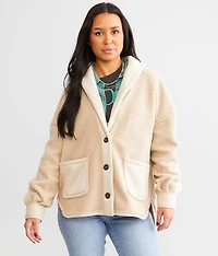 Pieced Sherpa Shacket