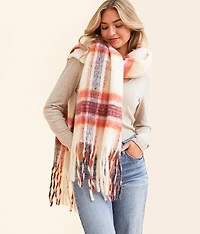Plush Plaid Scarf