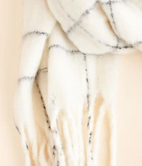 Window Pane Fringe Scarf