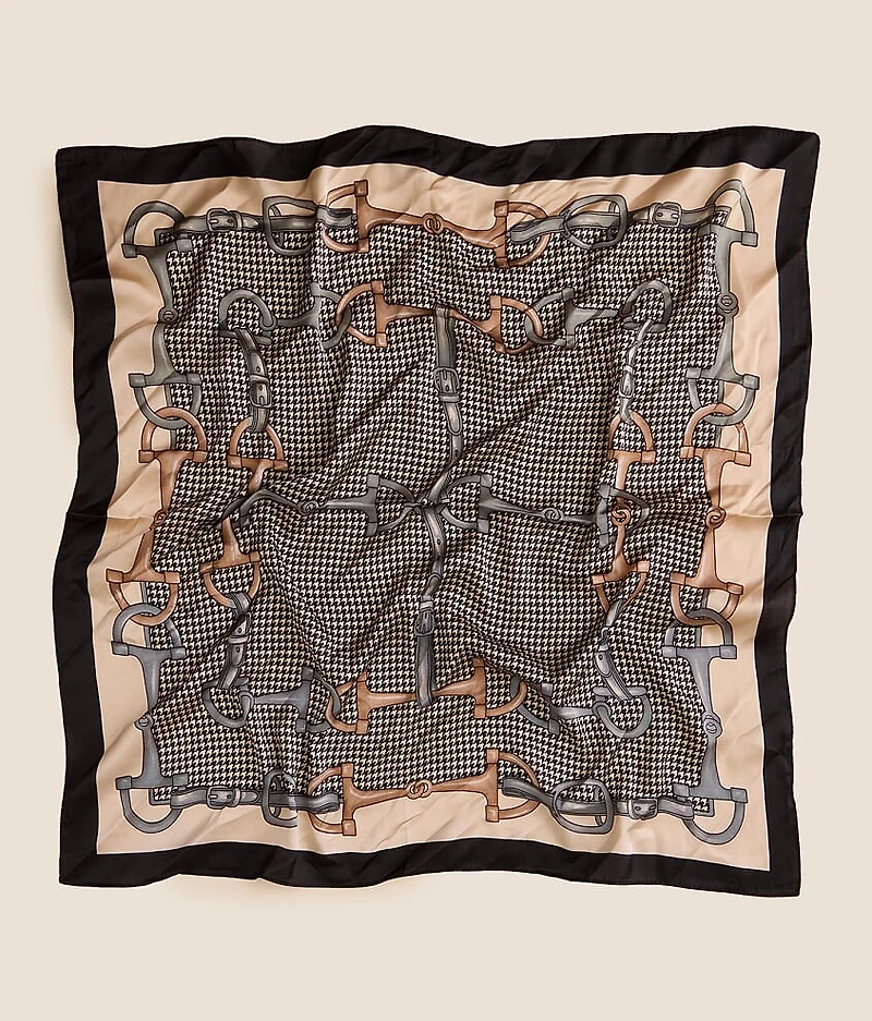 2 Pack Houndstooth & Cheetah Fashion Scarf Set