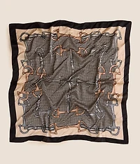 2 Pack Houndstooth & Cheetah Fashion Scarf Set