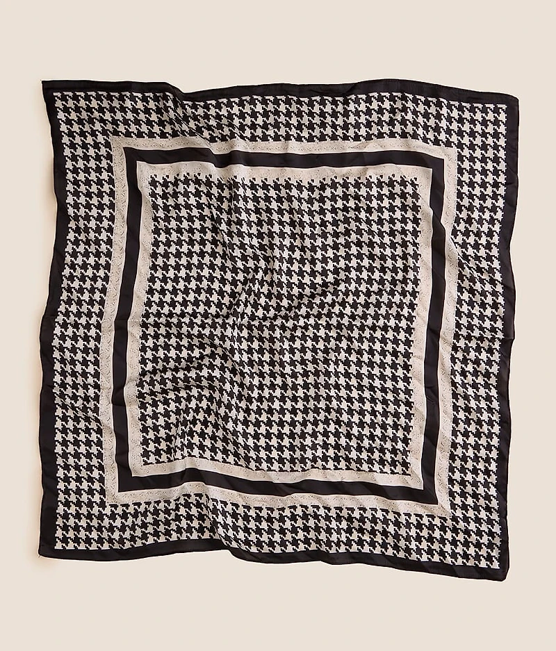 2 Pack Houndstooth & Paisley Fashion Scarf Set