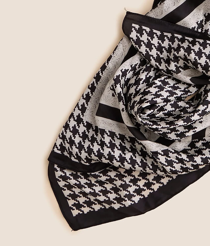 2 Pack Houndstooth & Paisley Fashion Scarf Set