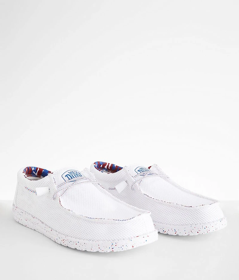 Wally Patriotic Splatter Sox Shoe