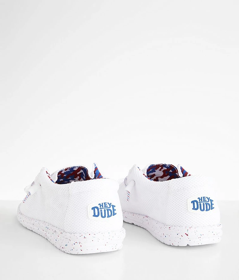 Wally Patriotic Splatter Sox Shoe