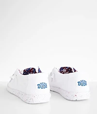 Wally Patriotic Splatter Sox Shoe