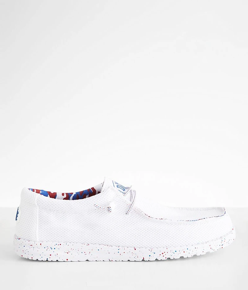 Wally Patriotic Splatter Sox Shoe