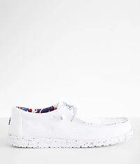 Wally Patriotic Splatter Sox Shoe