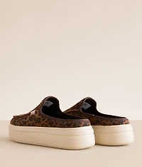 Austin Lift Leopard Leather Mule Shoe