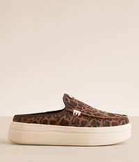 Austin Lift Leopard Leather Mule Shoe